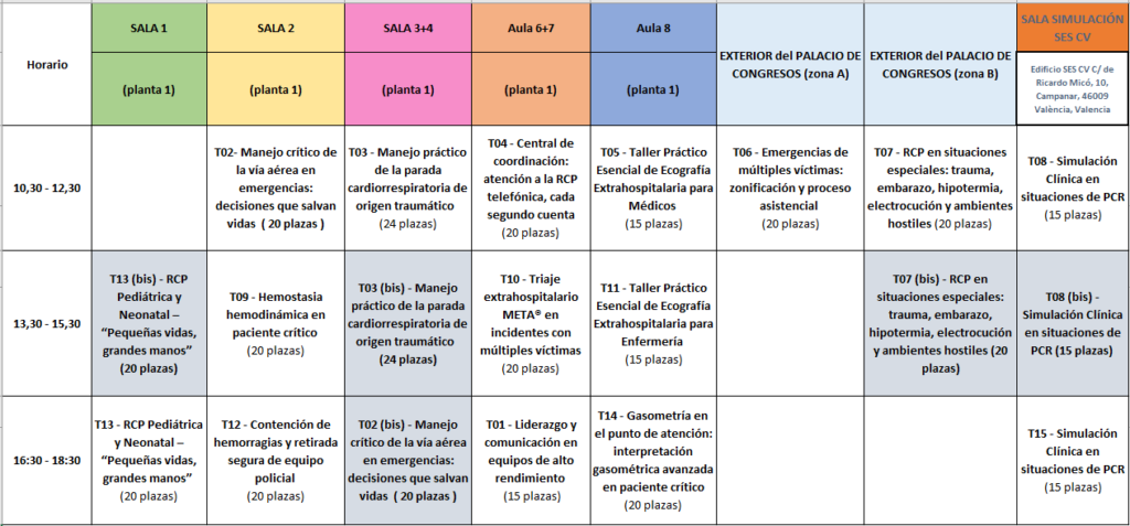Cronograma talleres